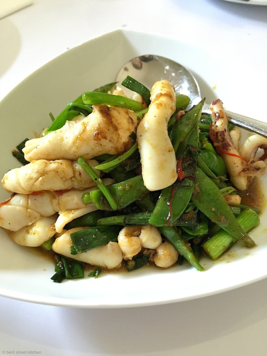 SA squid stir-fried with Chinese celery and spices - my favourite!