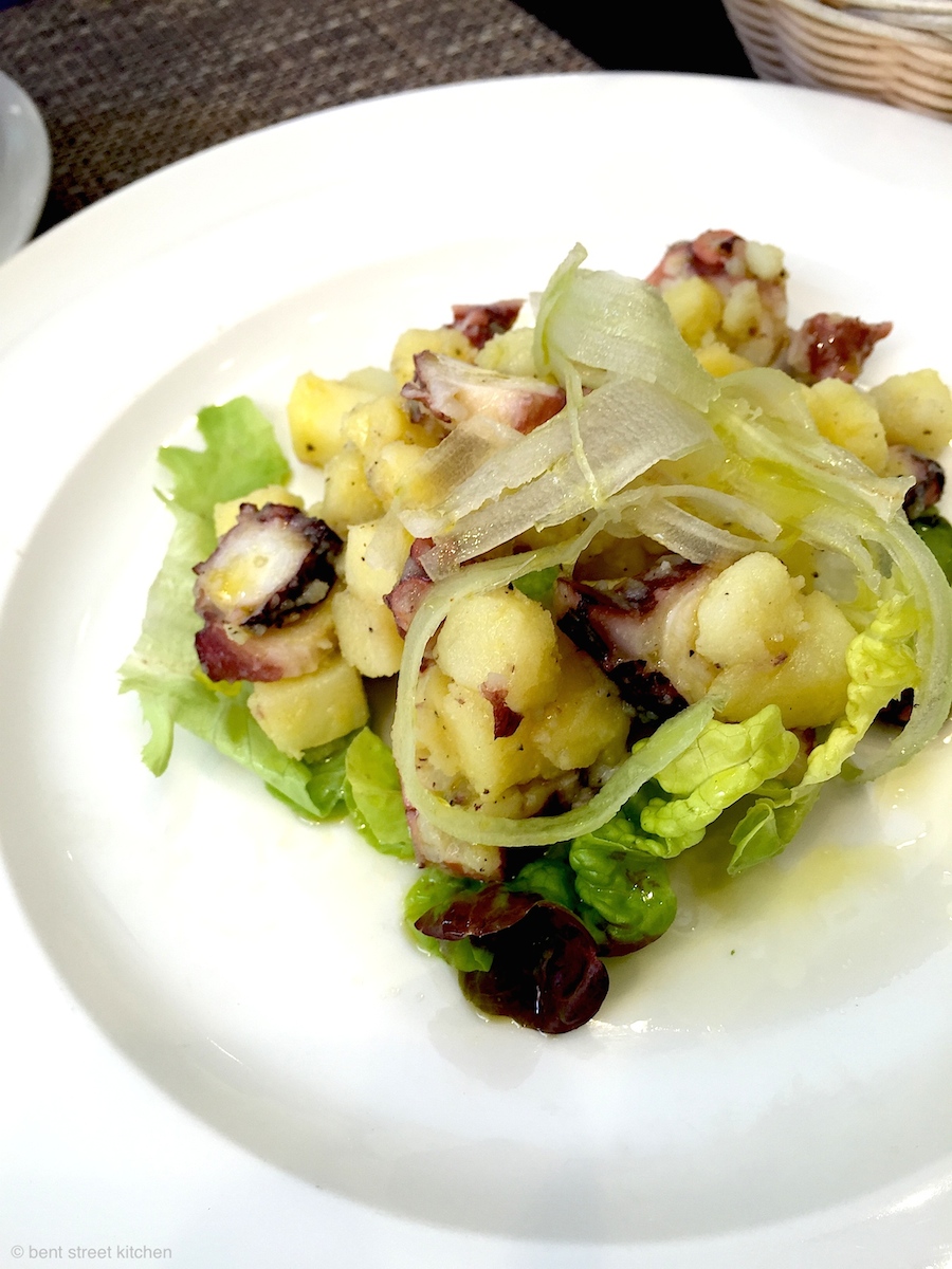 Octopus, potato & celery salad from Palatum Enoteca Regionale