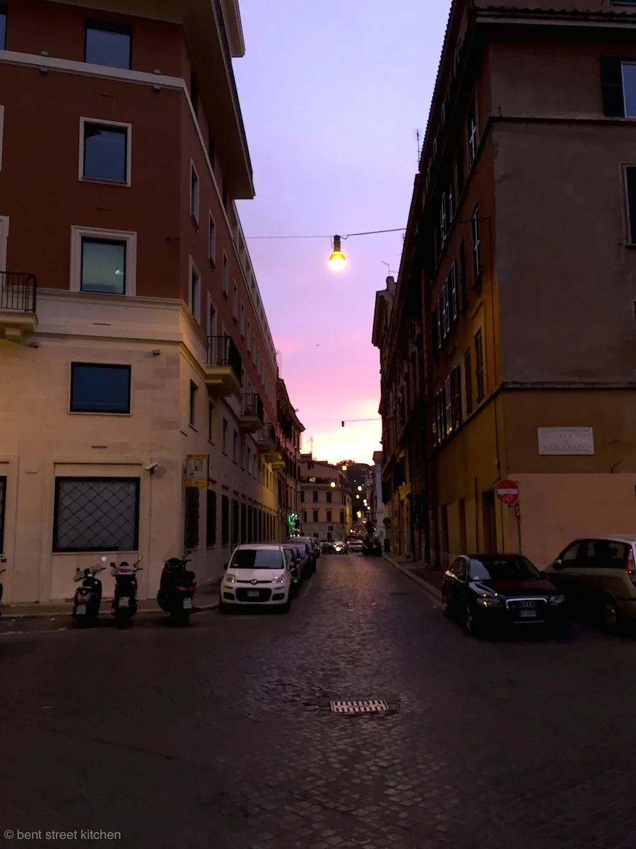 Dusky skies in Trastevere