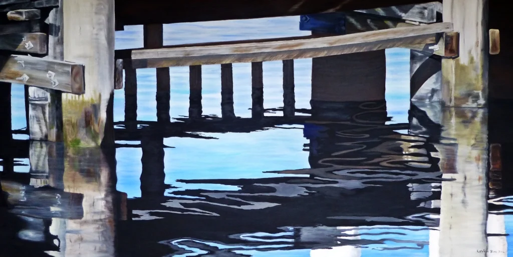 Huon Jetty in under belly