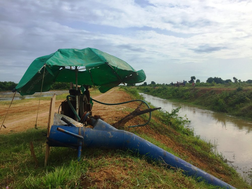 Pumping Water For Rice, Battambang