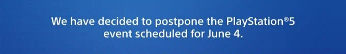 PlayStation 5 Event Postponed