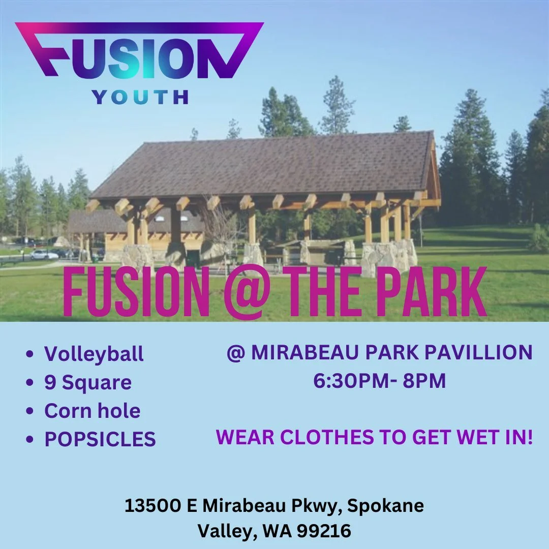 Fusion at the Park!
Reminder, Tomorrow we will be at Mirabeau Park.
Invite your friends and we can not wait to see you there!