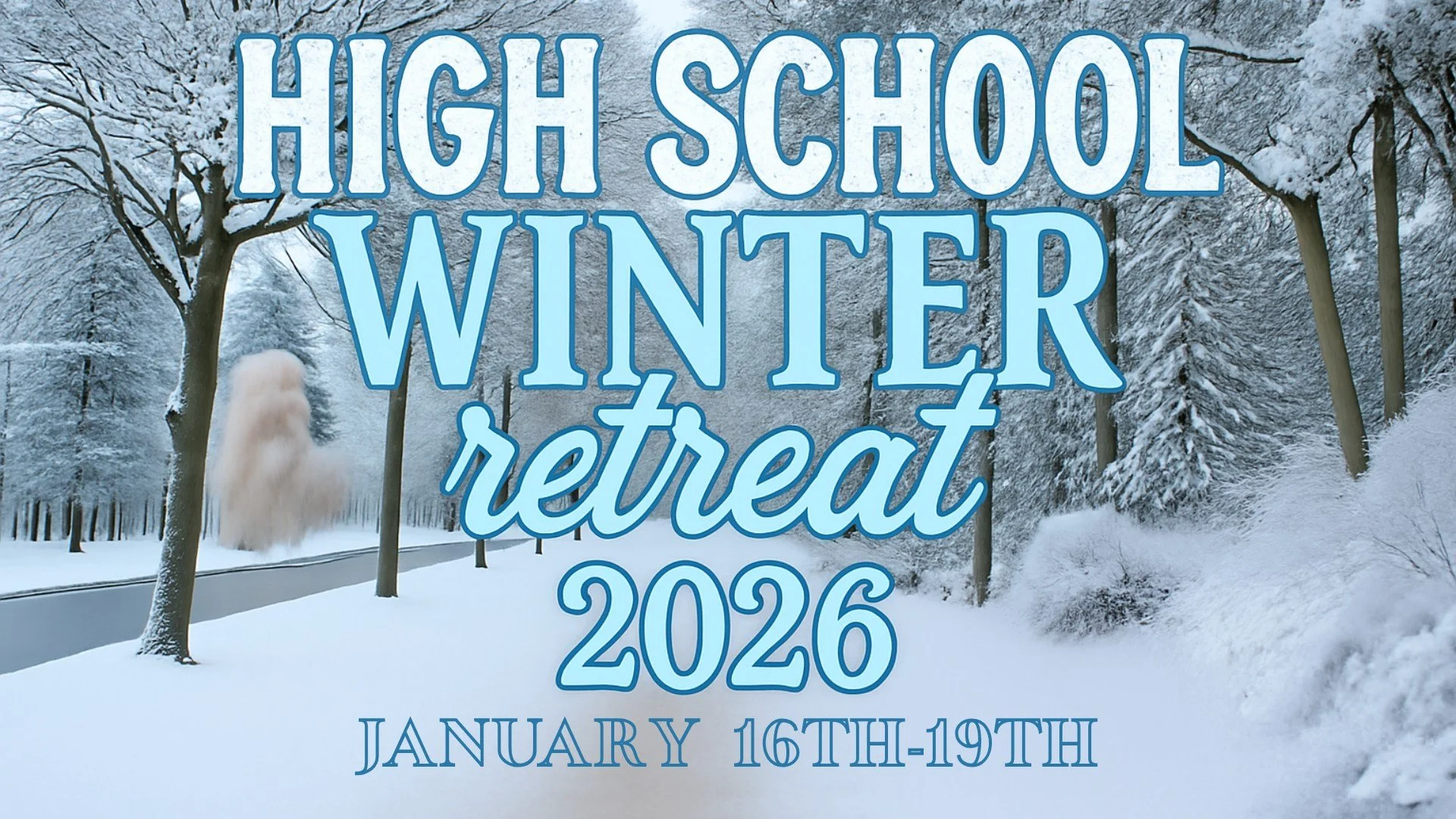 High Schoolers, you don't want to miss out on High School Winter Retreat! An Intentional time of worship, prayer, diving into God's word, team games, and strengthening your relationship with Jesus. 

To register for retreat head over to MC.LIFE/EVENT