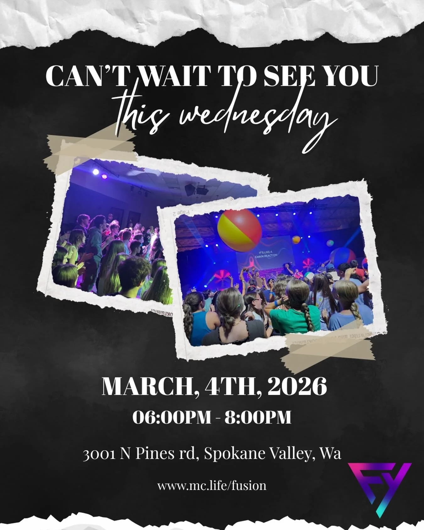 Be at Fusion youth this week! We got something up our sleeves 🤫 bring your friends, and come through&hellip; if you miss out then you&rsquo;ll never know&hellip;#missfusionmissout #peopleofprayer #missionchurchnw