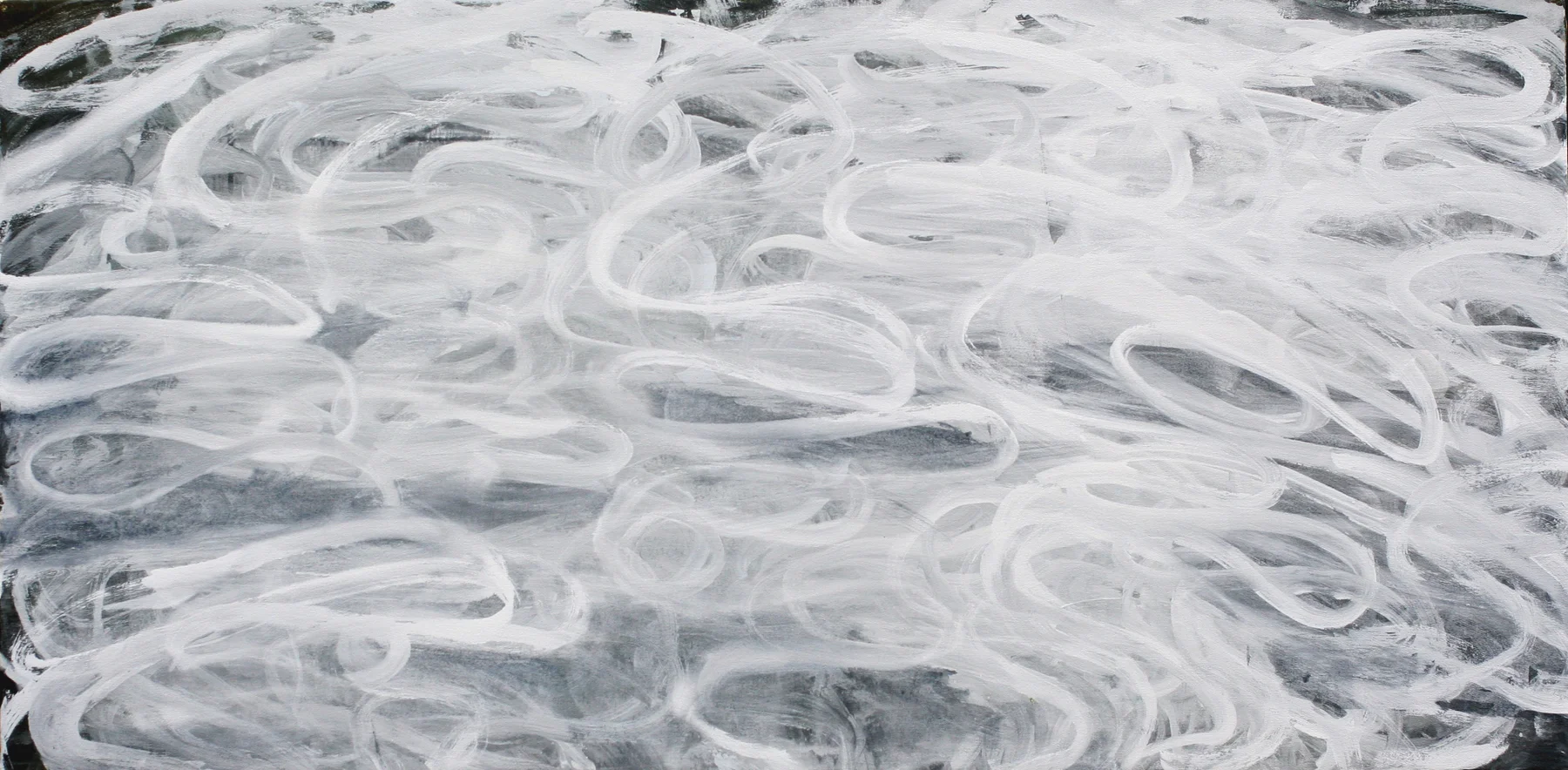 White Continuum 2005 acrylic on canvas 30 x 60 inches ©2005 Chris Page