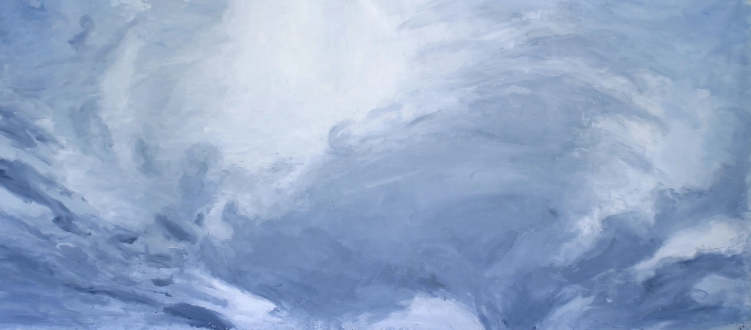 Sky Moment I acrylic on canvas 6x14 ft. 
