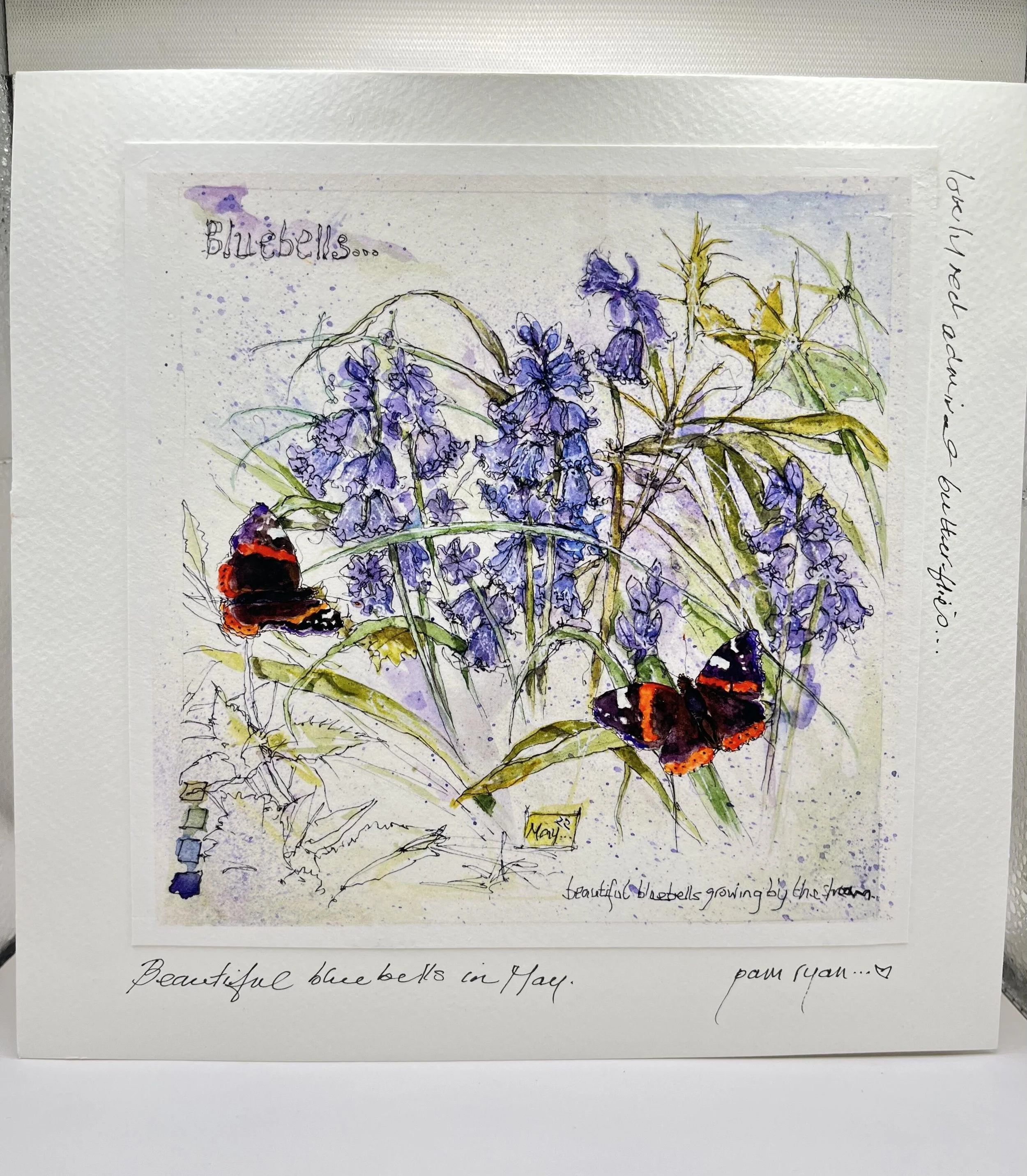 Large Watercolour Nature-Inspired Greeting Cards.