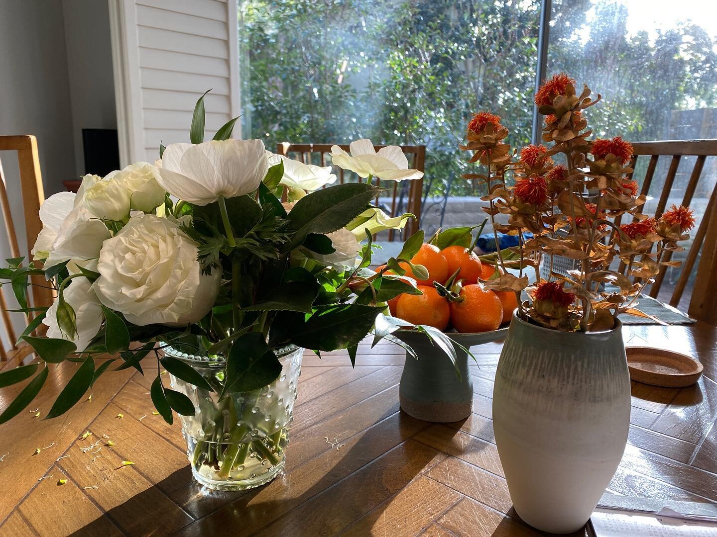 Good morning! Beautiful morning after storms. #artfullife #kitchenview #dinningtable