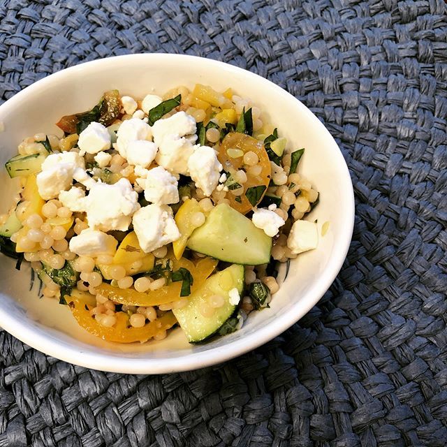 The food so nice, they named it twice-Cous Cous Squash Salad. Forget the cheese to make this dish vegan. Keep an eye out for the recipe, it will be up on our blog this week! #summerofsalads
#wellness #health #lifestyle #fitness #yoga #coaching #personaldevelopment #transformation #recipes #cooking #selfcare
