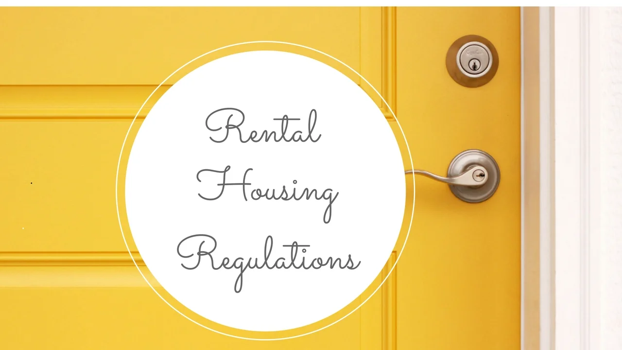 Changes to rental rules and regulations