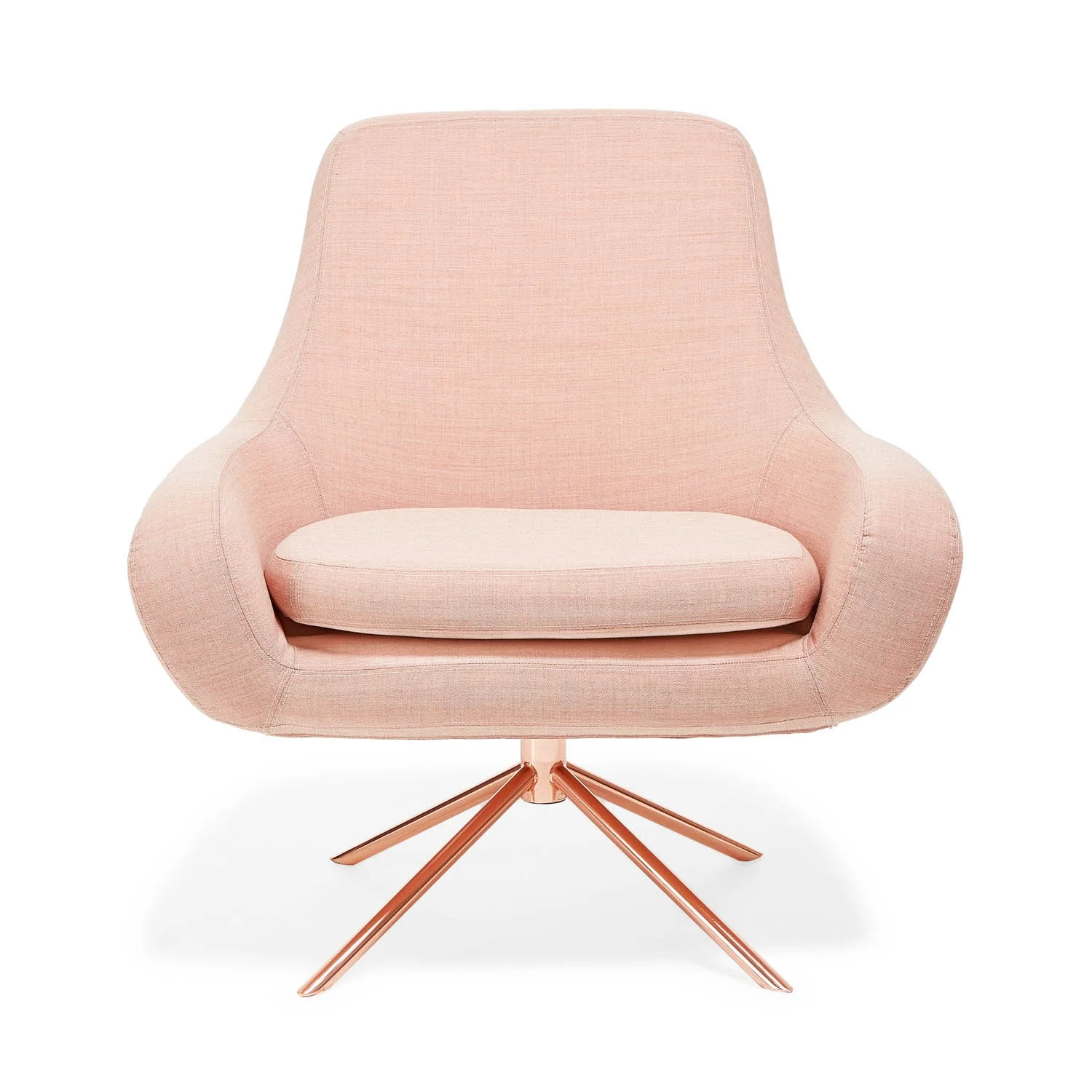 Image Credit: Pinterest Rose gold chair