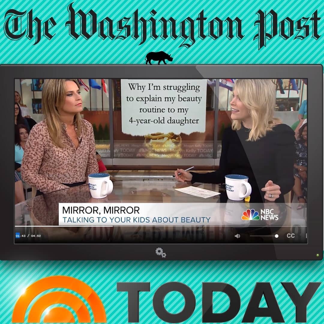 Inspiring to wake up and hear your wife's recent article in the @washingtonpost being discussed on the Today Show by @megyntoday and @savannahguthrie. @slouisepetersen's piece is titled &quot;Why I&rsquo;m struggling to explain my beauty routine to m