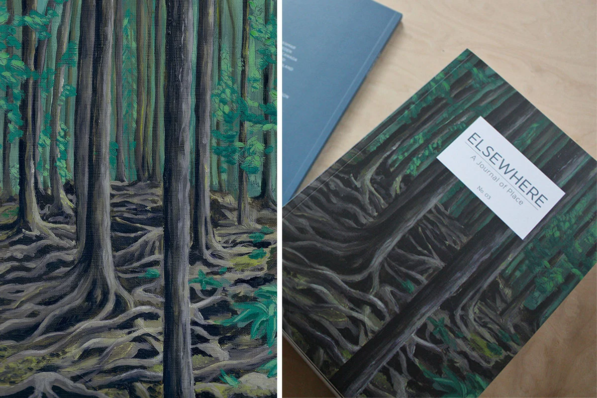 Paintings for the covers of Elsewhere