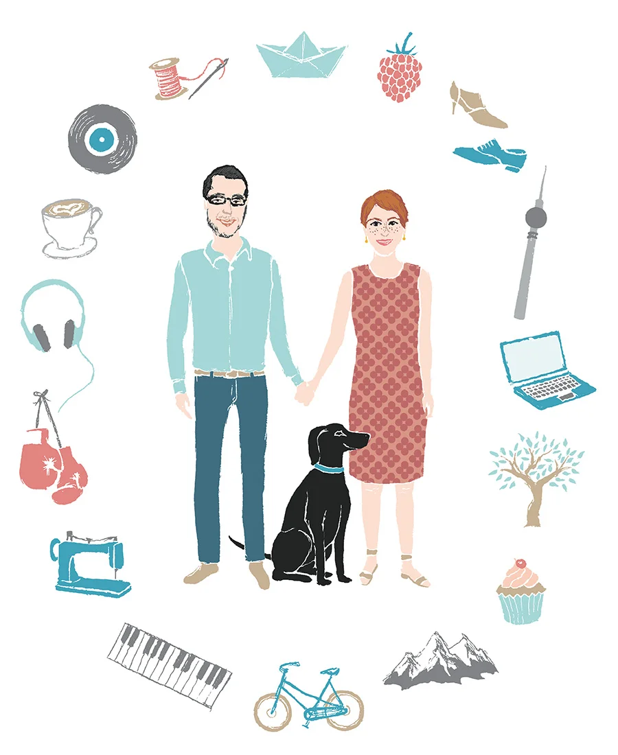 Wedding invitation (Bleistift & digital)