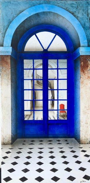 Reflets bleus