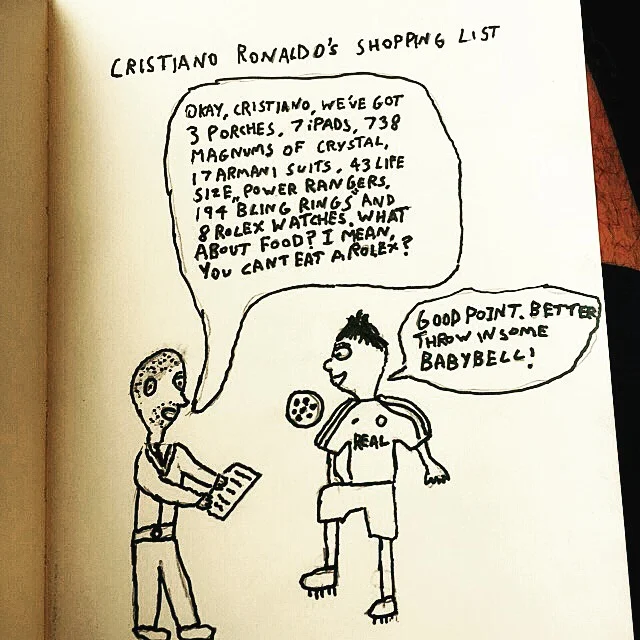 Cristiano Ronaldo's shopping list