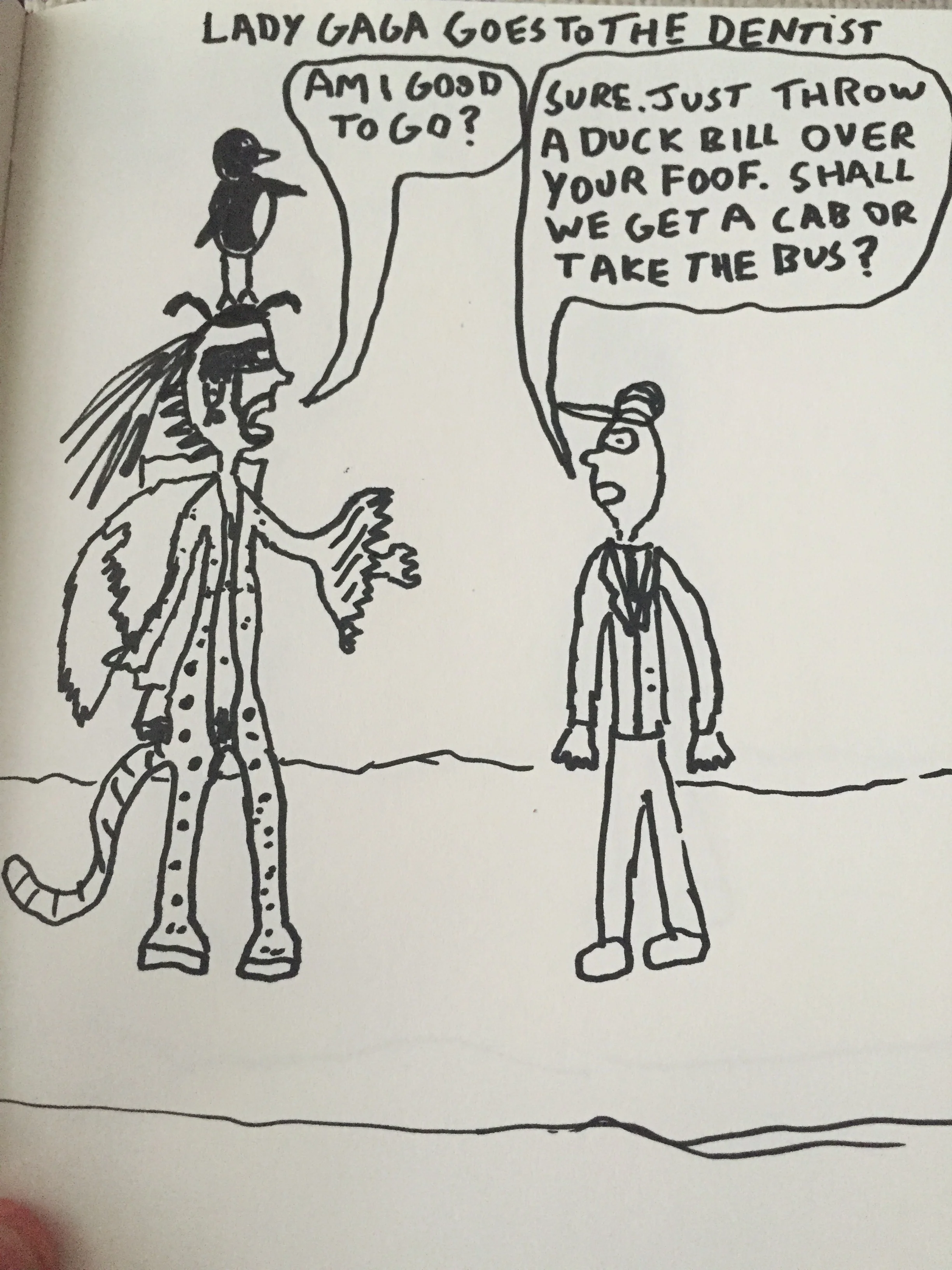 Lady Gaga goes to the dentist