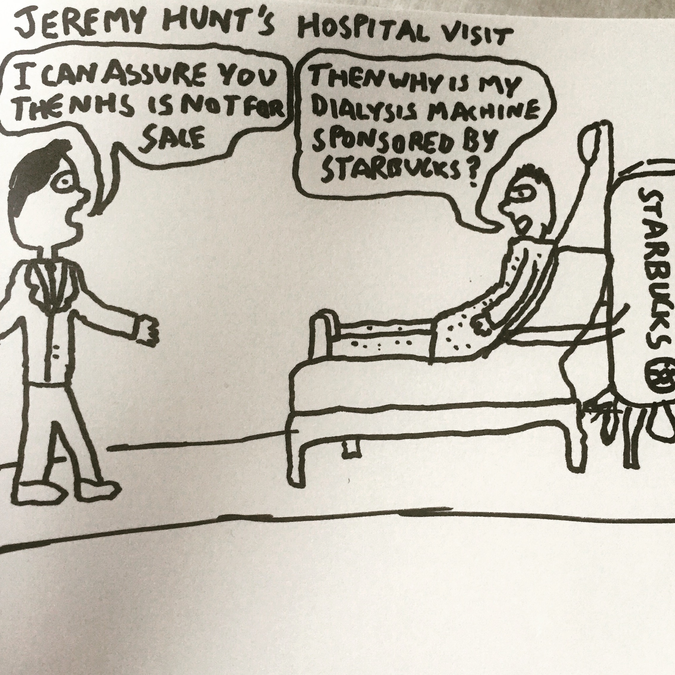 Jeremy Hunt's hospital visit