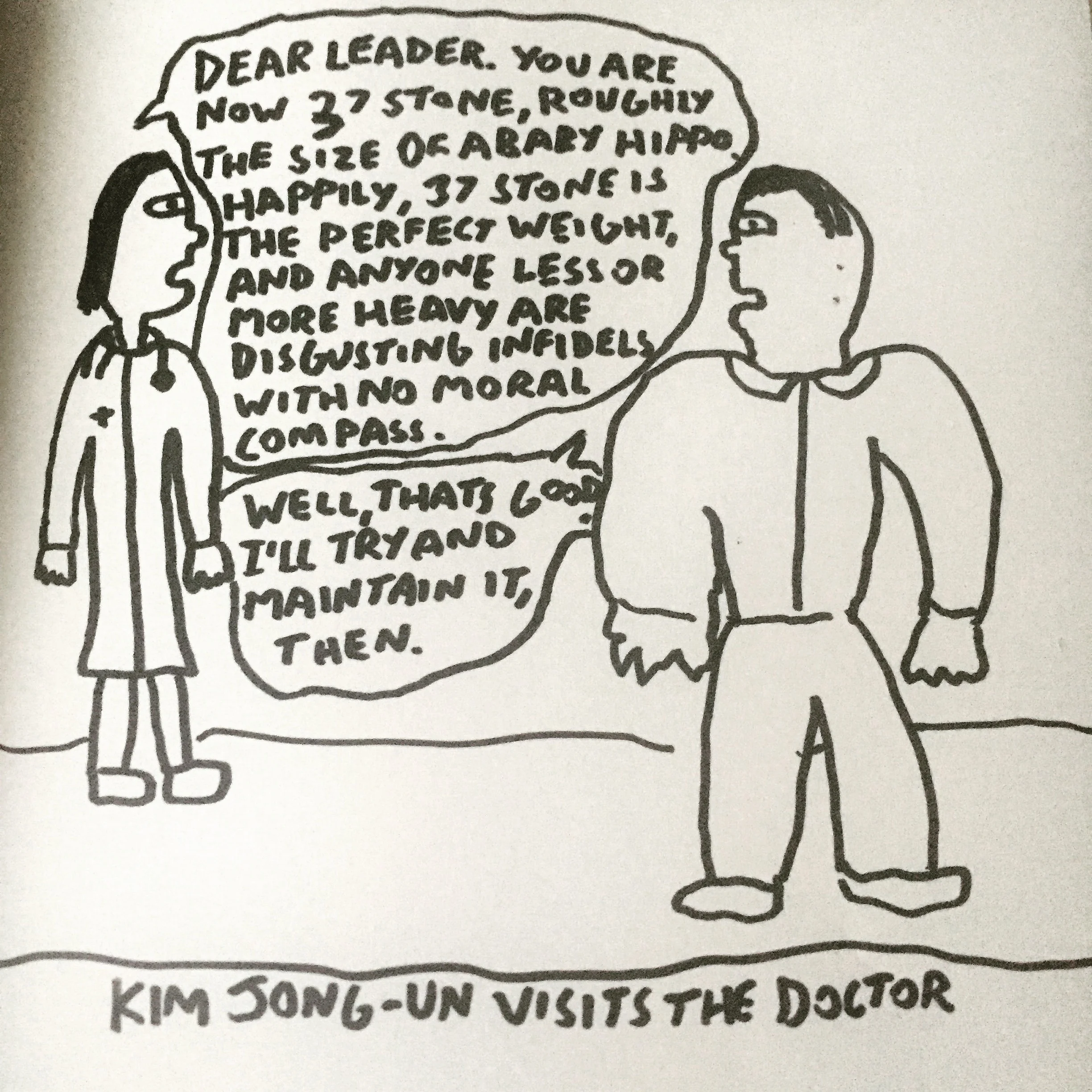 Kim Jong-Un visits the doctor
