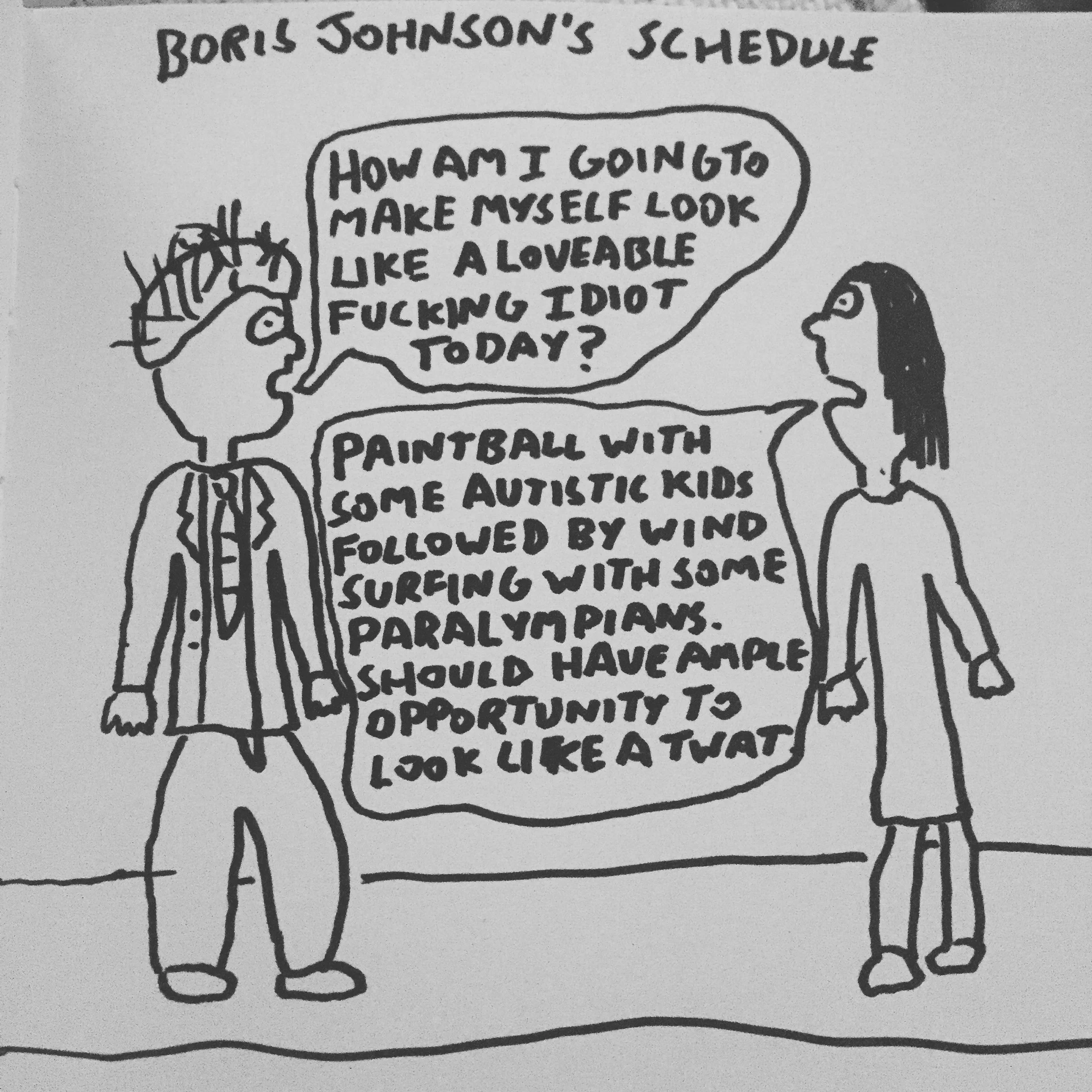 Boris Johnson's schedule