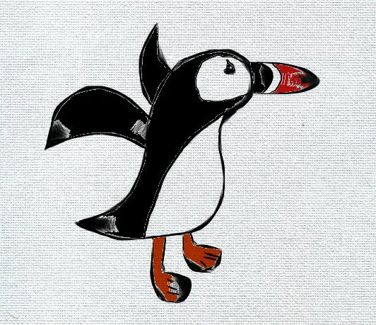 This puffin is a homicidal fish murderer from the Isle of Skye. He's called Norman.