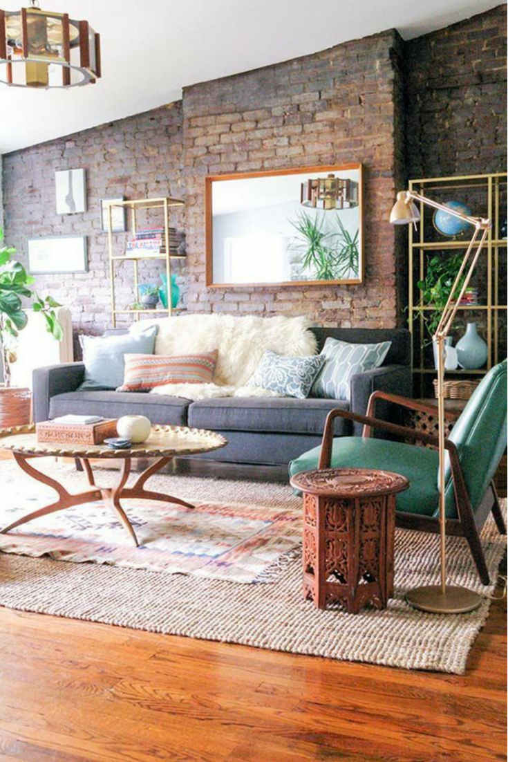 Adding bohemian vibe with layered rugs look – Layering rugs trend inspiration. Check our ideas at www.olliePopDesign.com and follow us on Pinterest @olliepop_design for more interior design and home decor ideas #homedecor #rugs #interiordesignideas