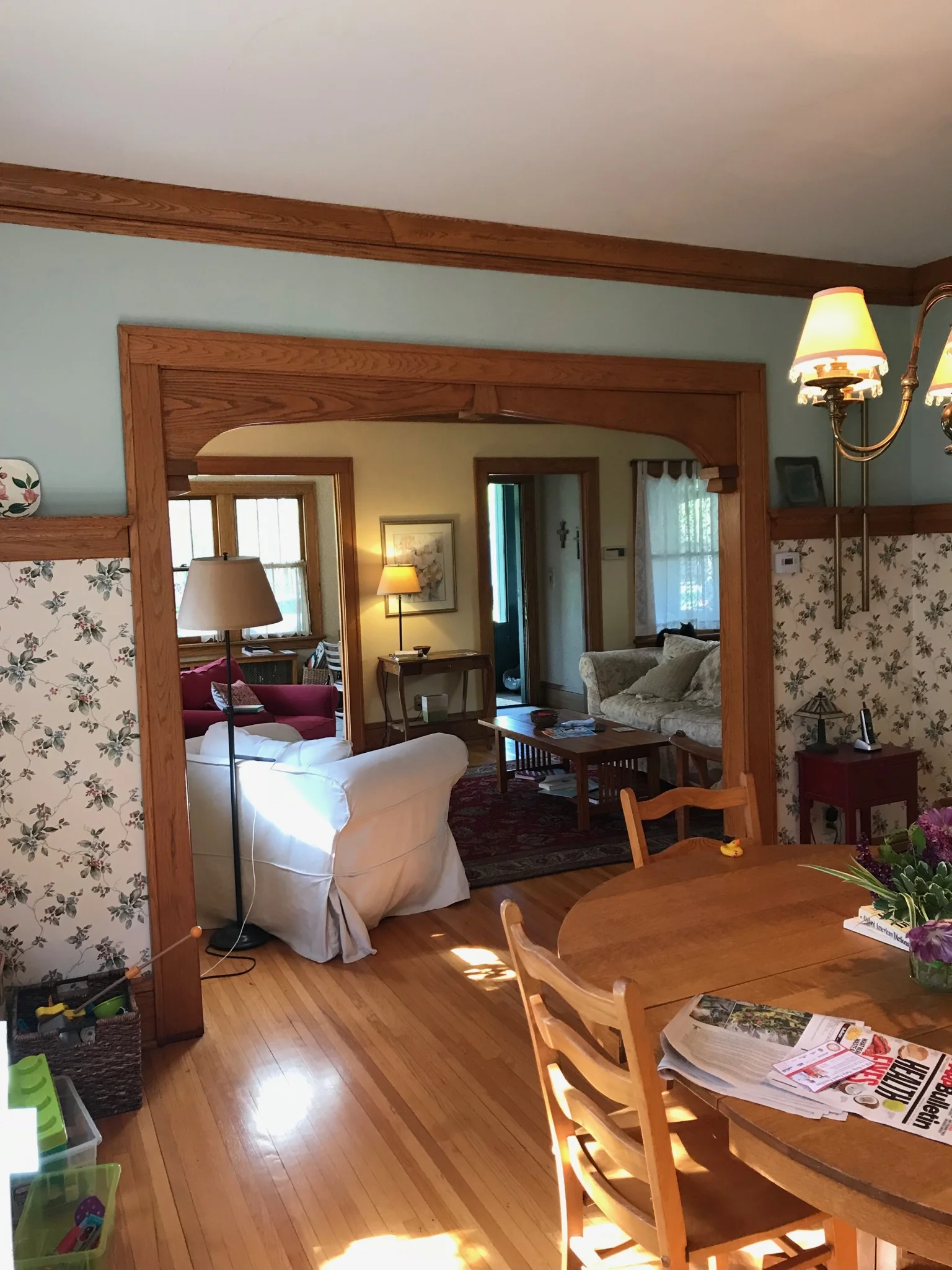 living and dining on Our Work Fairmount Craftsman Kitchen Dining Hello Norden