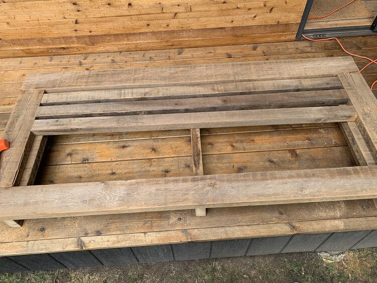 Reclaimed Wood Rustic Modern Couch Outdoor Restoration Hardware 7