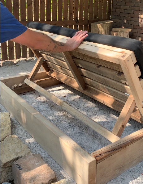 Reclaimed Wood Double Chaise Outdoor Restoration Hardware 8