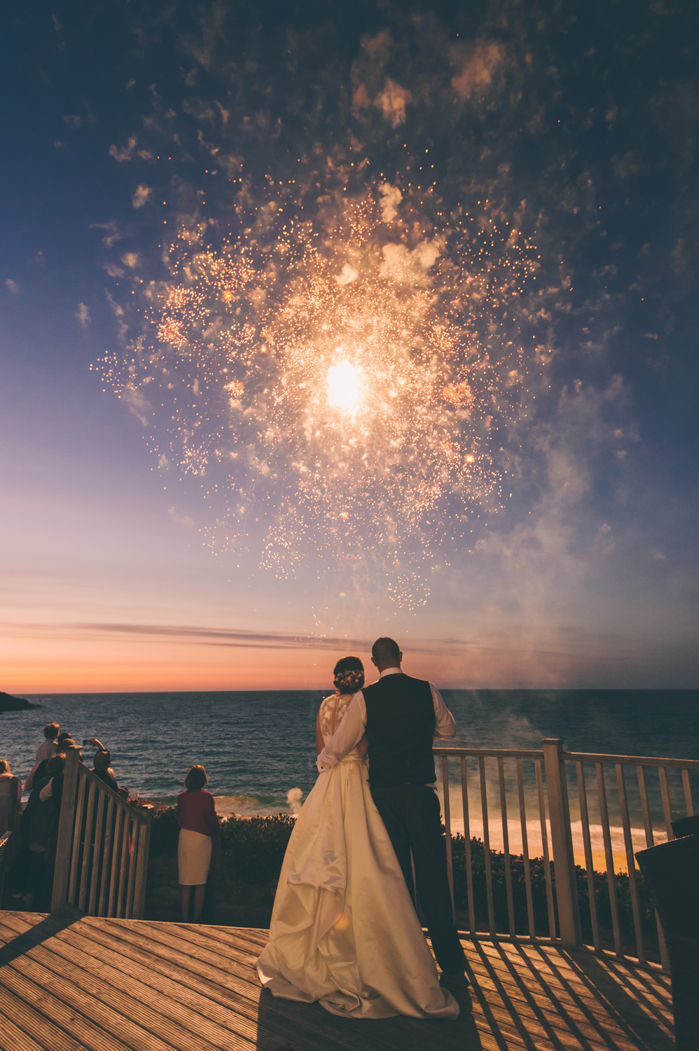 carbis bay hotel wedding fireworks