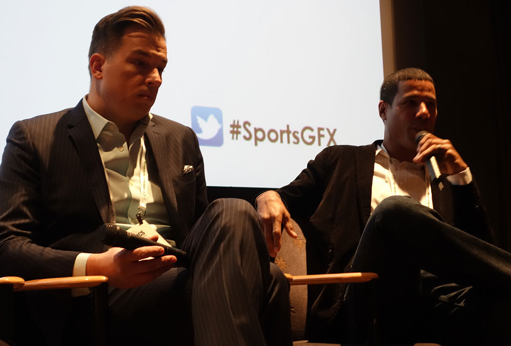 Turner Sports’ Jordan Shorthouse (pictured right) detailed his NBA All-Star graphics work with Bigstudios