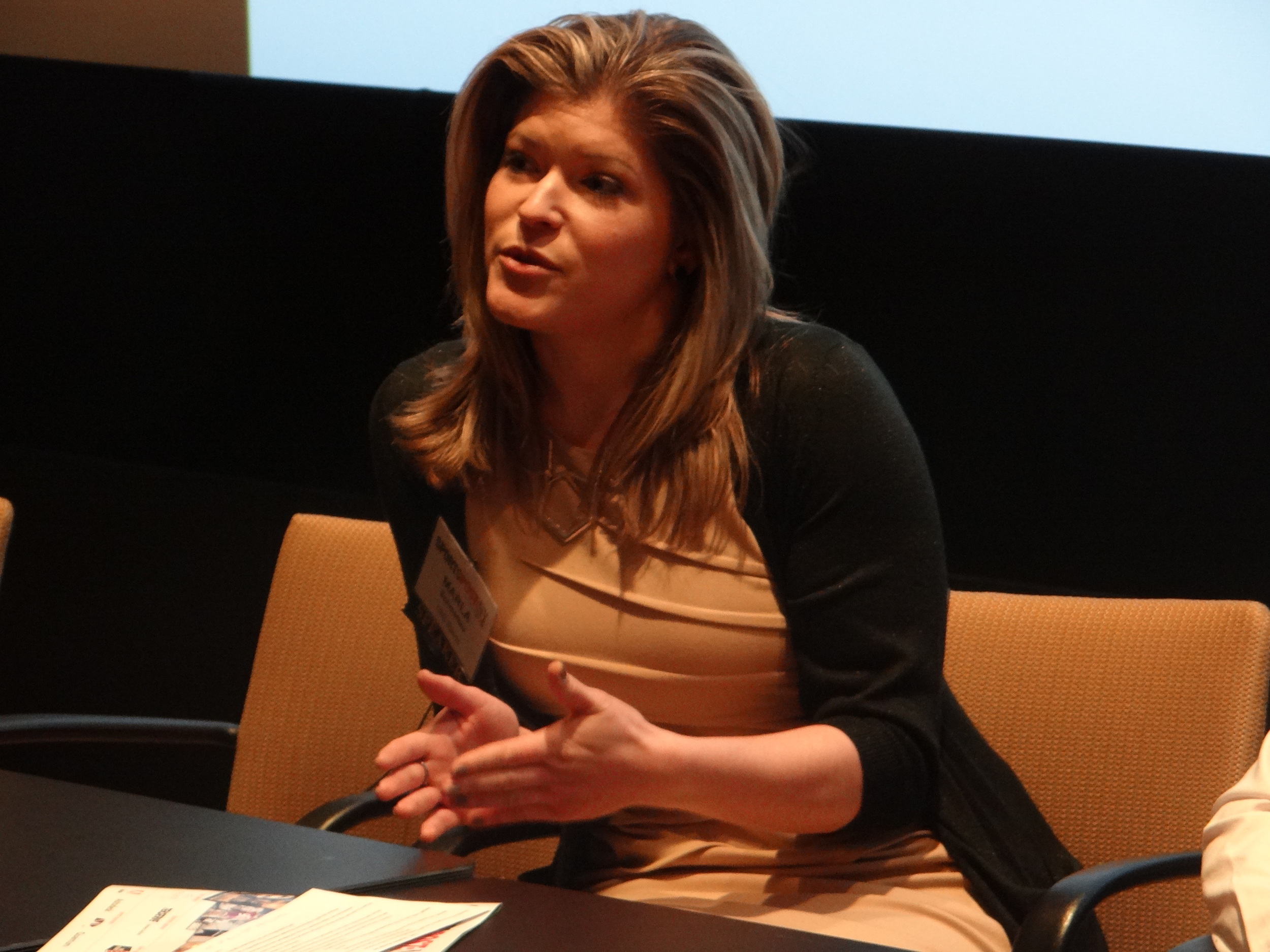 Graphics Director Marla Schmettau headed the CBS Sports project.