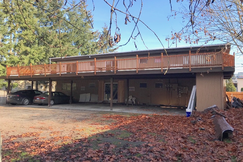 DECK OFF CARPORT