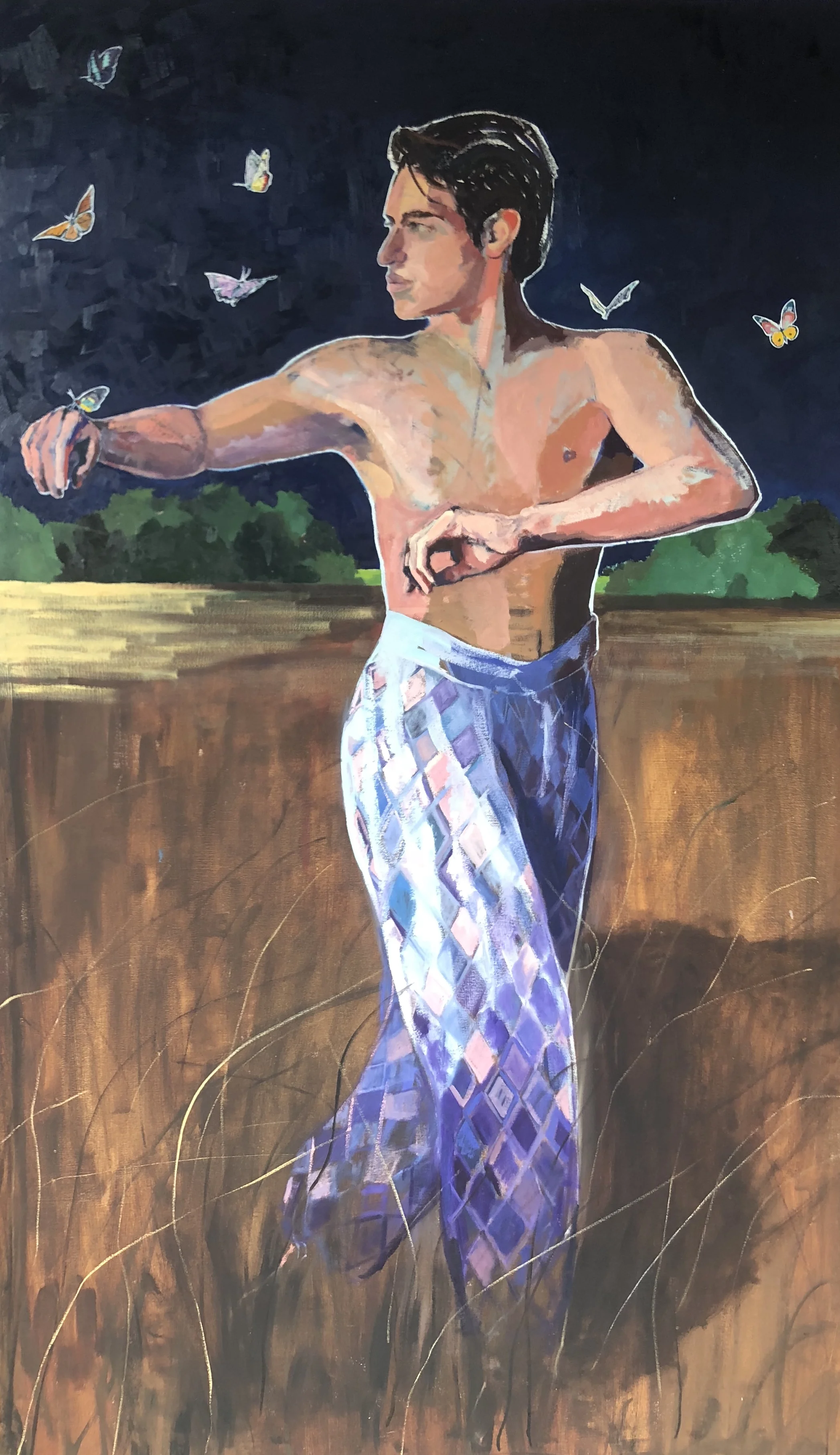 His Love / Oil on canvas / 48 x 80 in