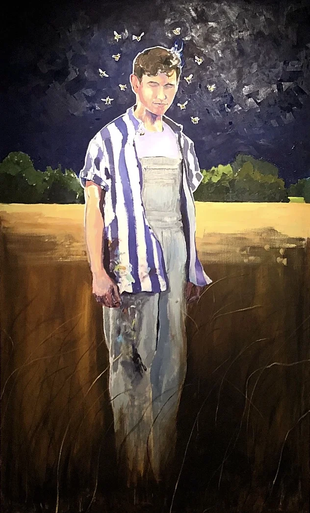 The Artist / Oil on canvas / 48 x 80 in