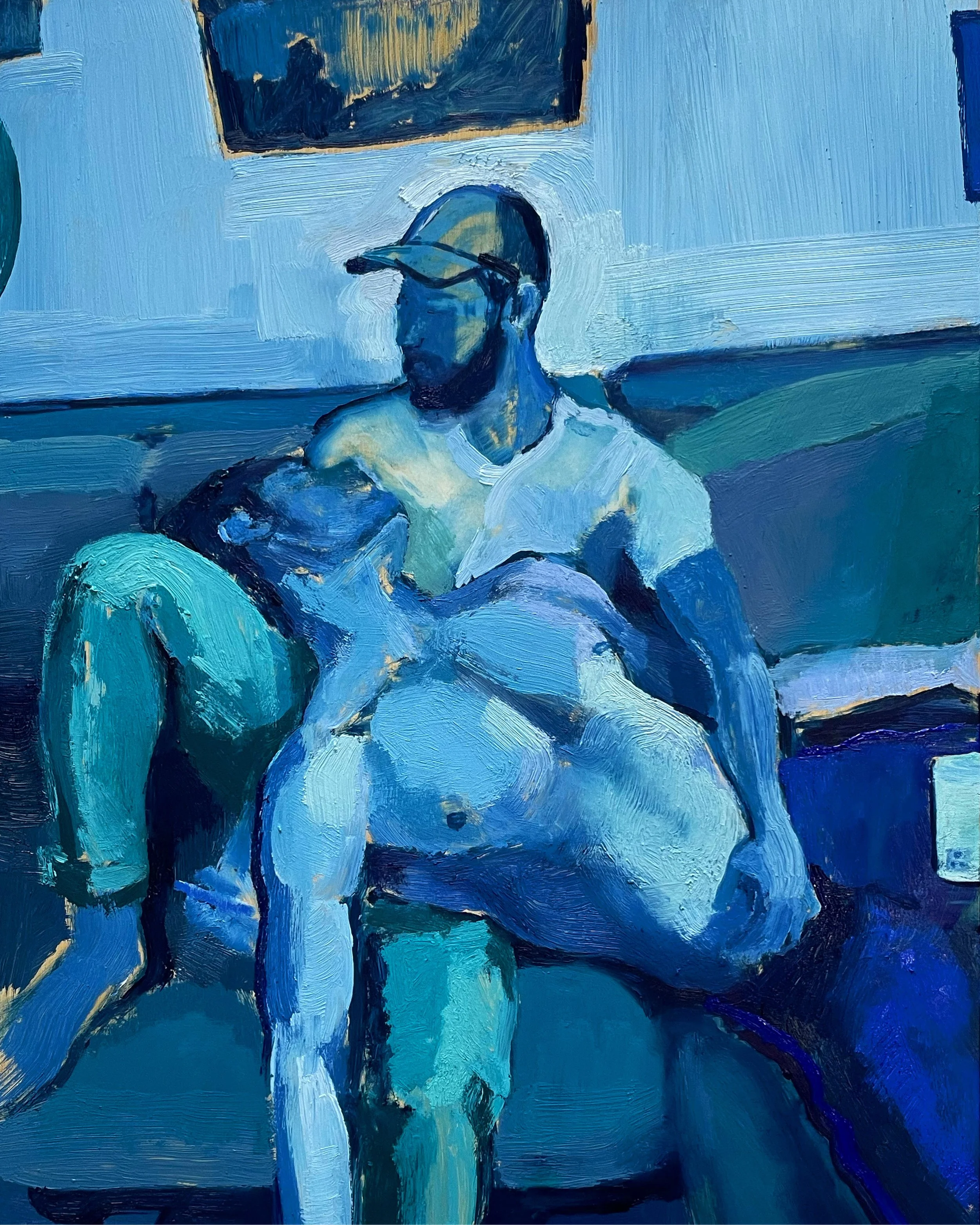 Pietà, Doom Scroll | oil on wood panel | 11 x 14 inches