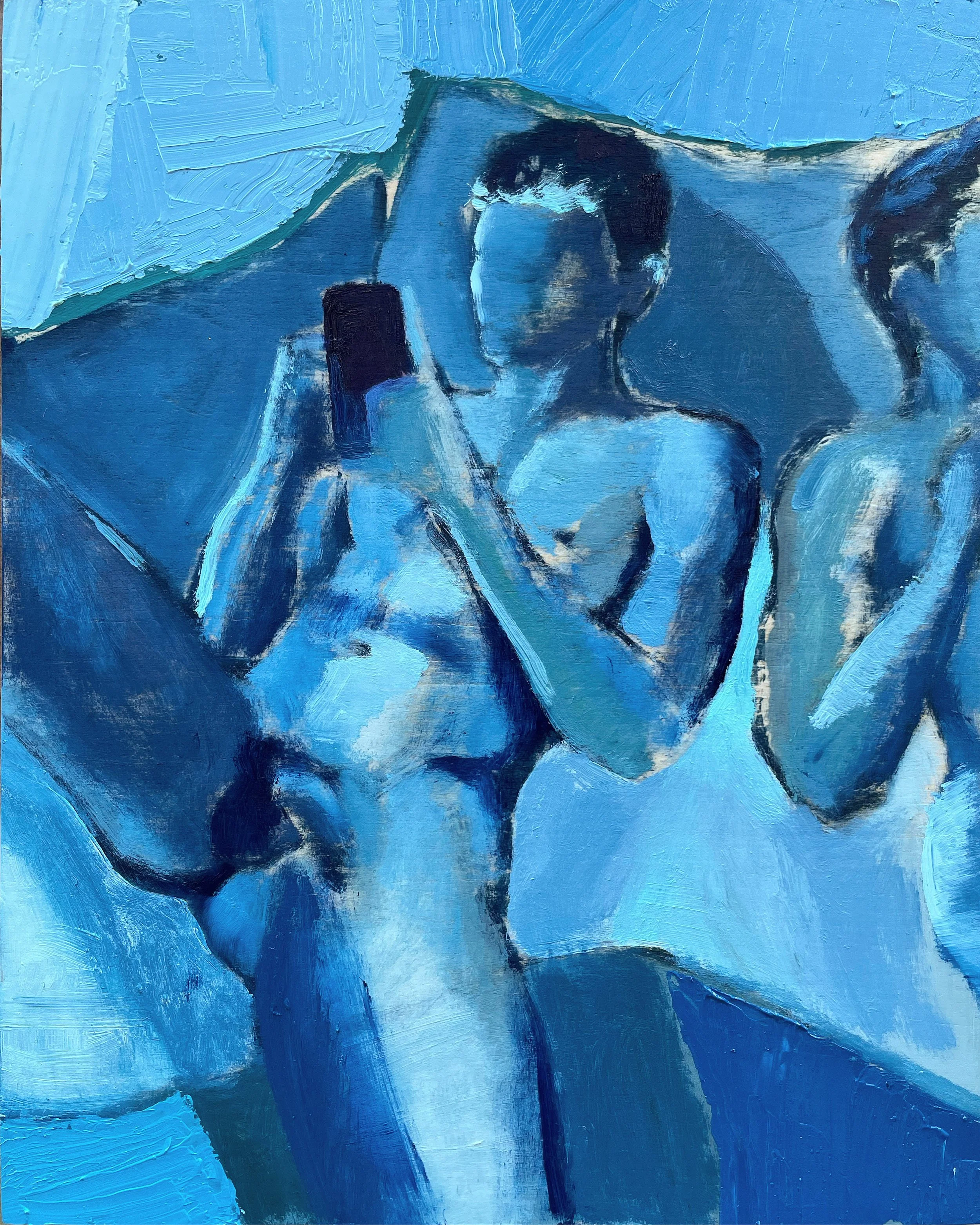 In Blue with You | oil on wood panel | 8 x 10 inches