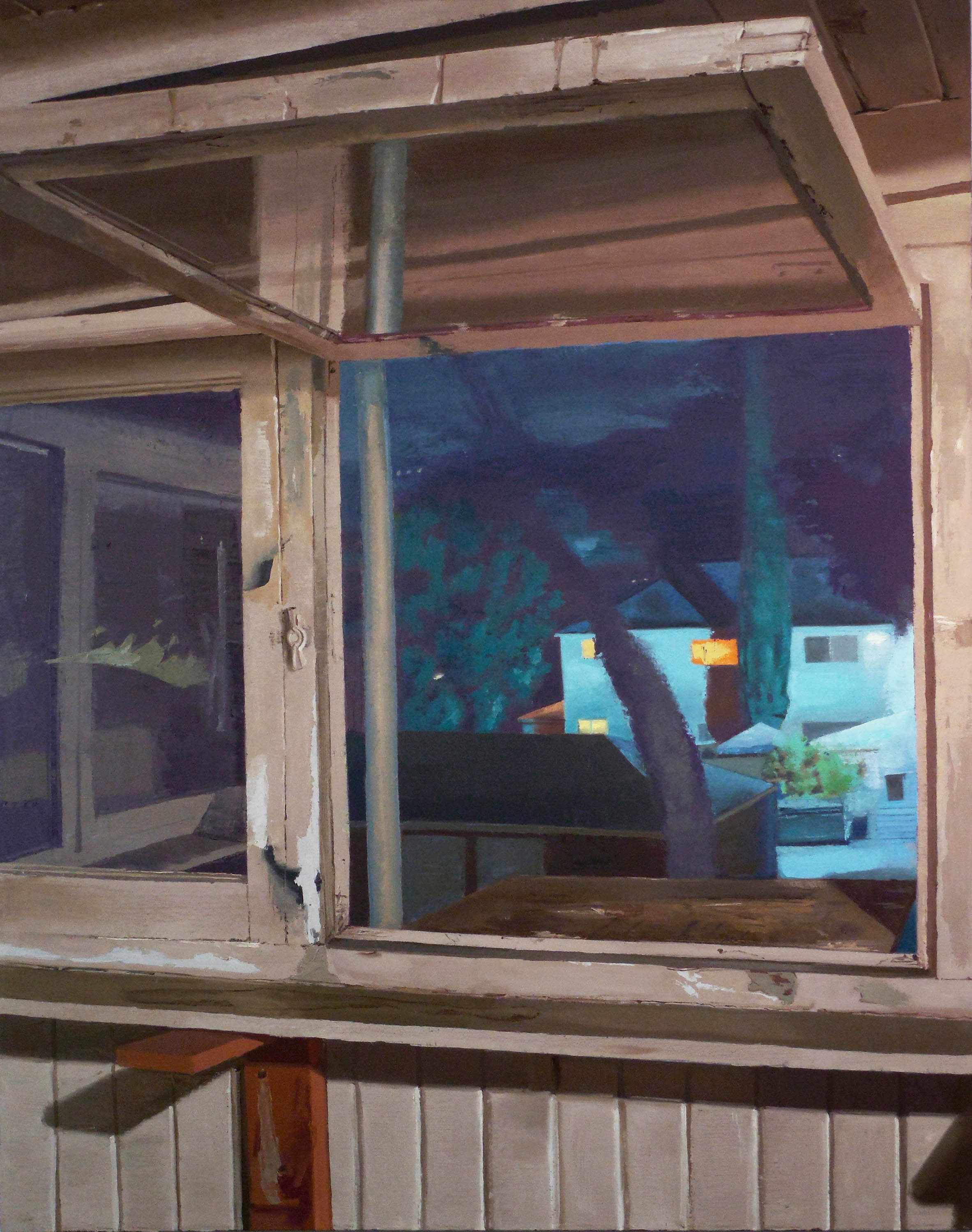 View from a Window, Sacramento. Oil on linen. 2011. 48 x 60 inches.