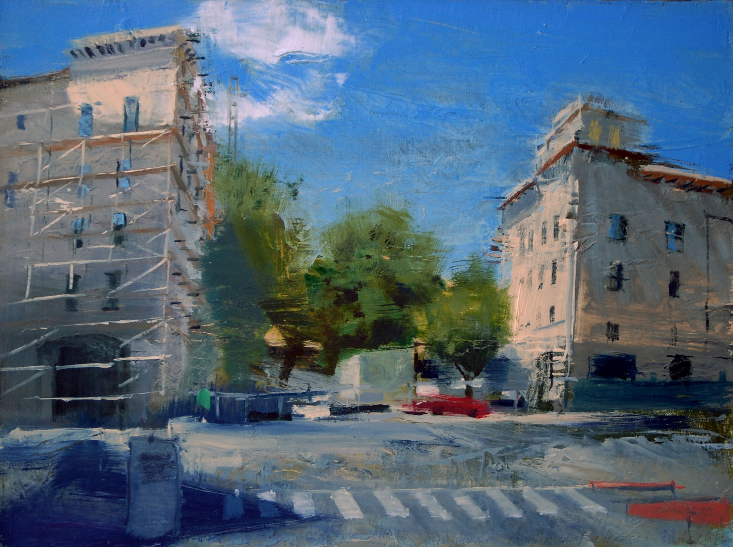 New CADA Construction. Oil on linen. 2013. 12 x 16 inches.
