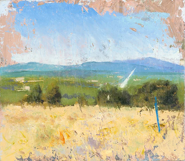 Redding from Hilltop Oil on linen. 2015. 16 x 16 inches.