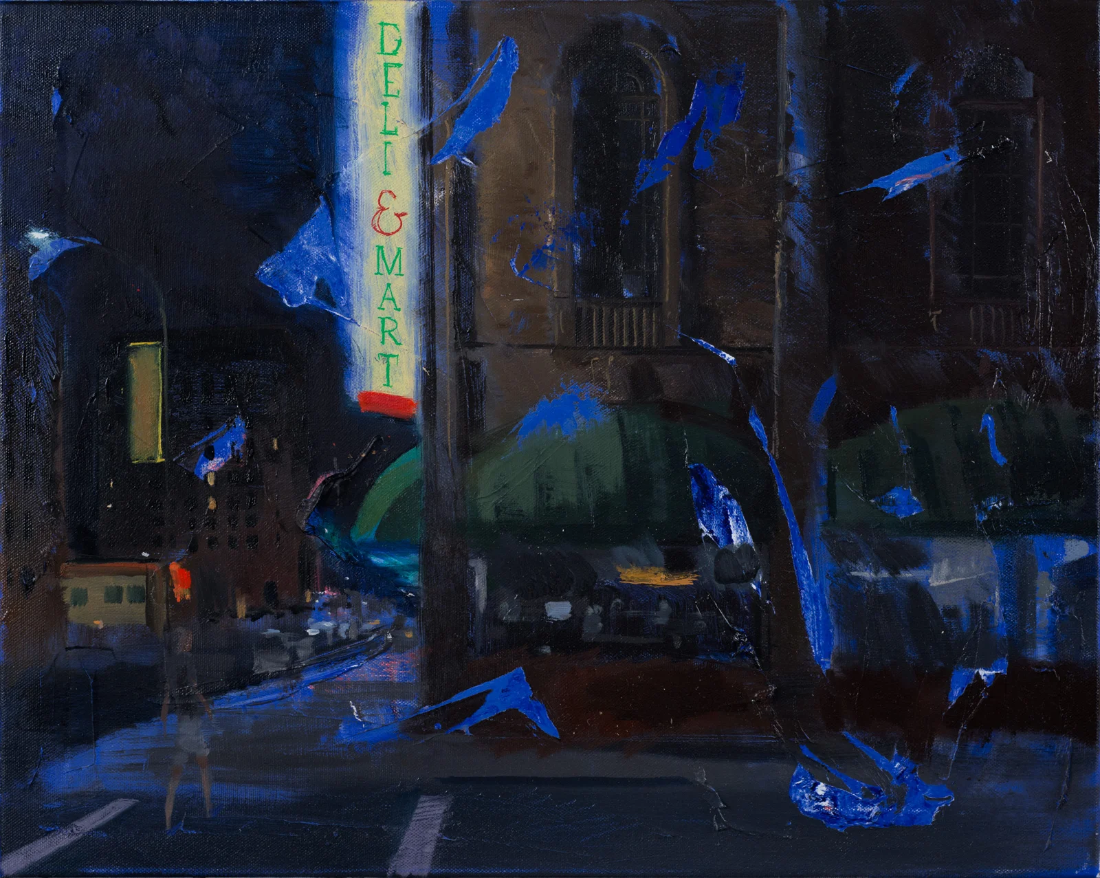 12th and J Streets No. 2. Oil on canvas. 2016. 16 x 20 inches.