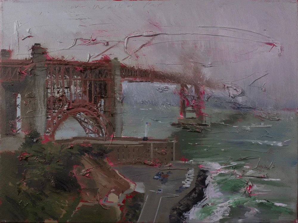 Golden Gate Bridge No. 2. Oil on canvas. 2018. 18 x 24 inches.