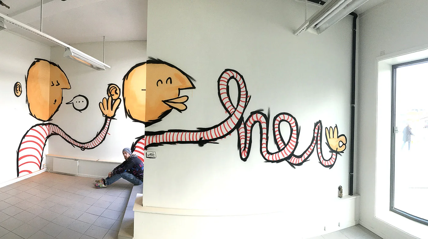 Interaktiv veggkunst