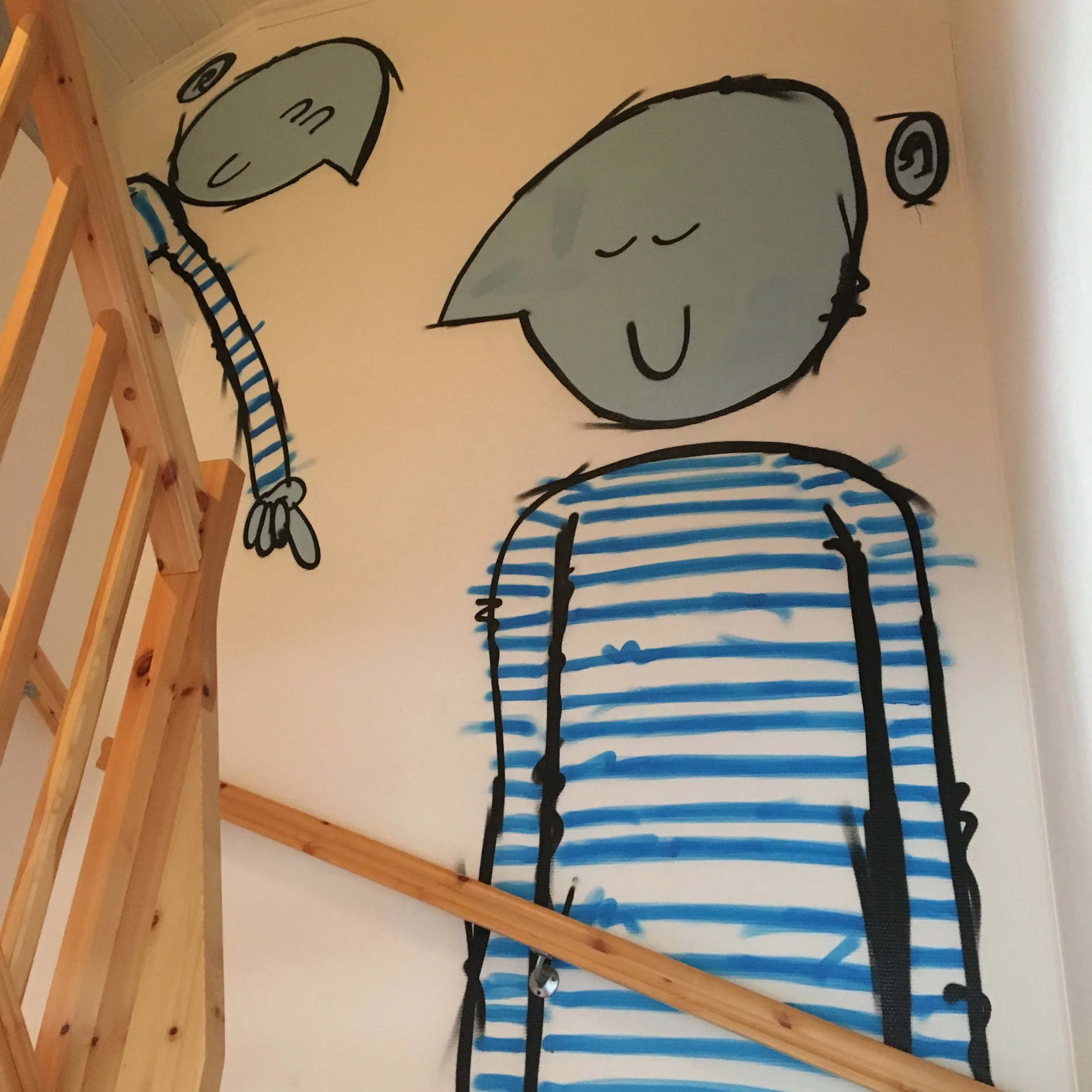 Gjengen i tredje etasje.