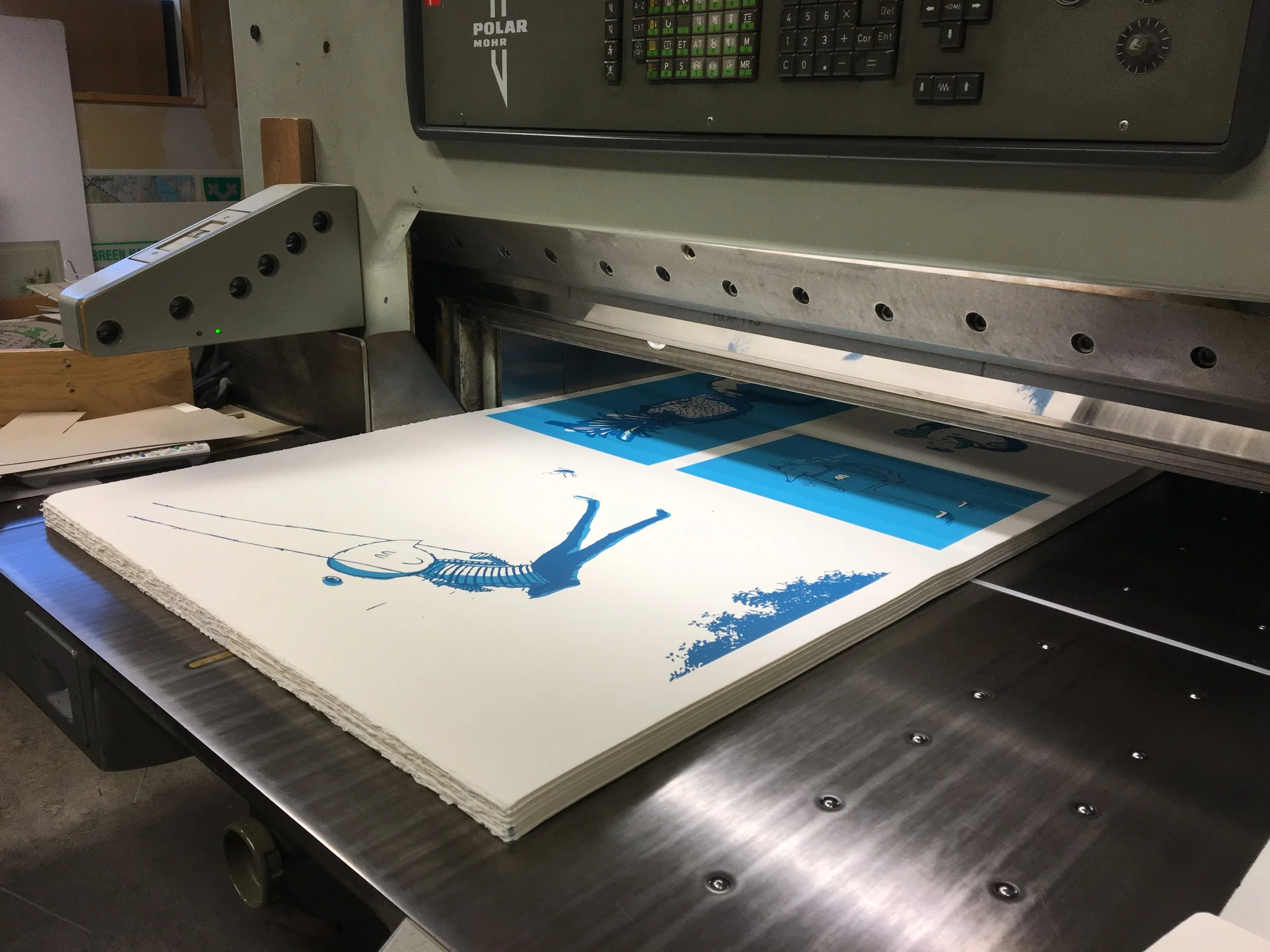 Formatene/plakatene kuttes til