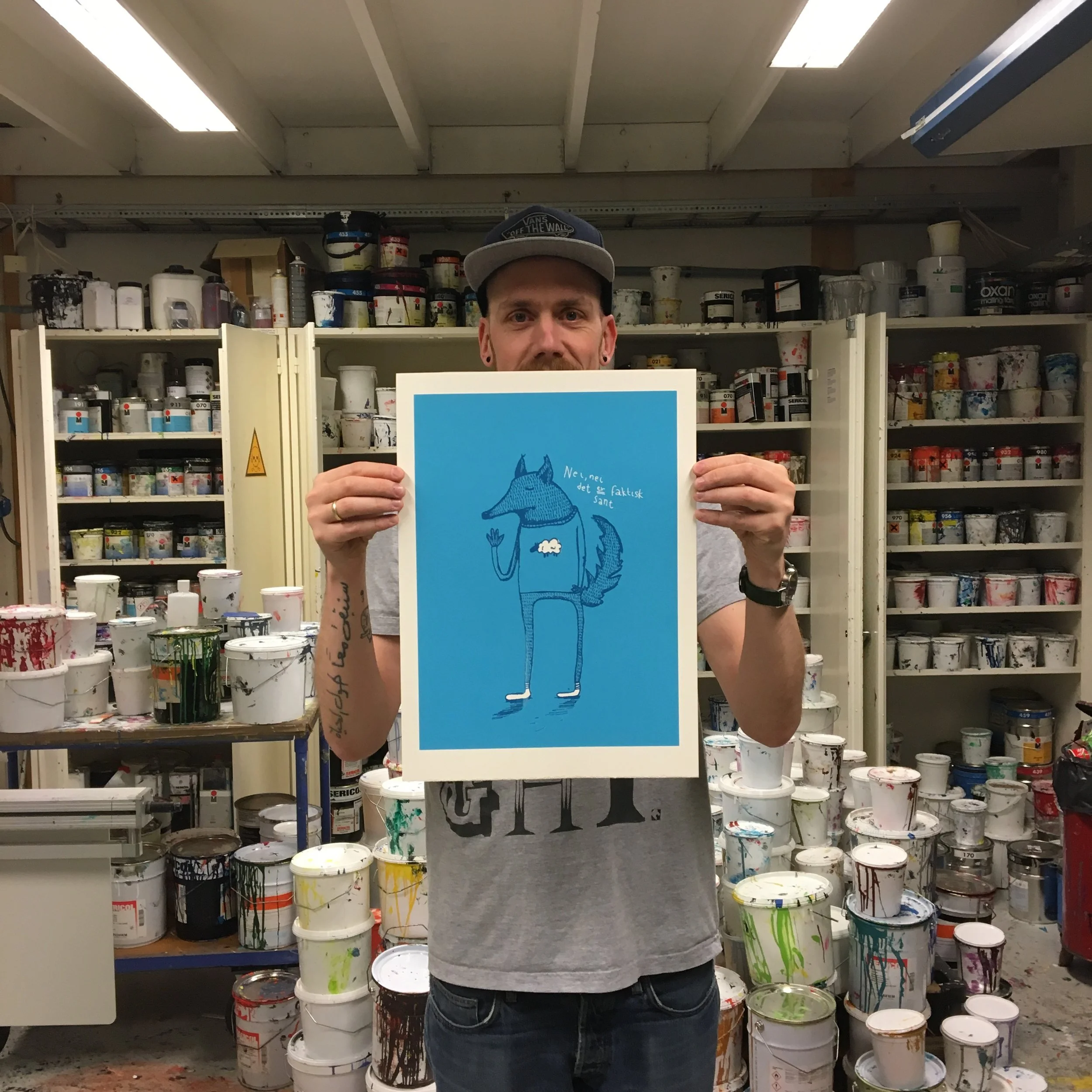 "Fåreklær" ca 30x40 cm