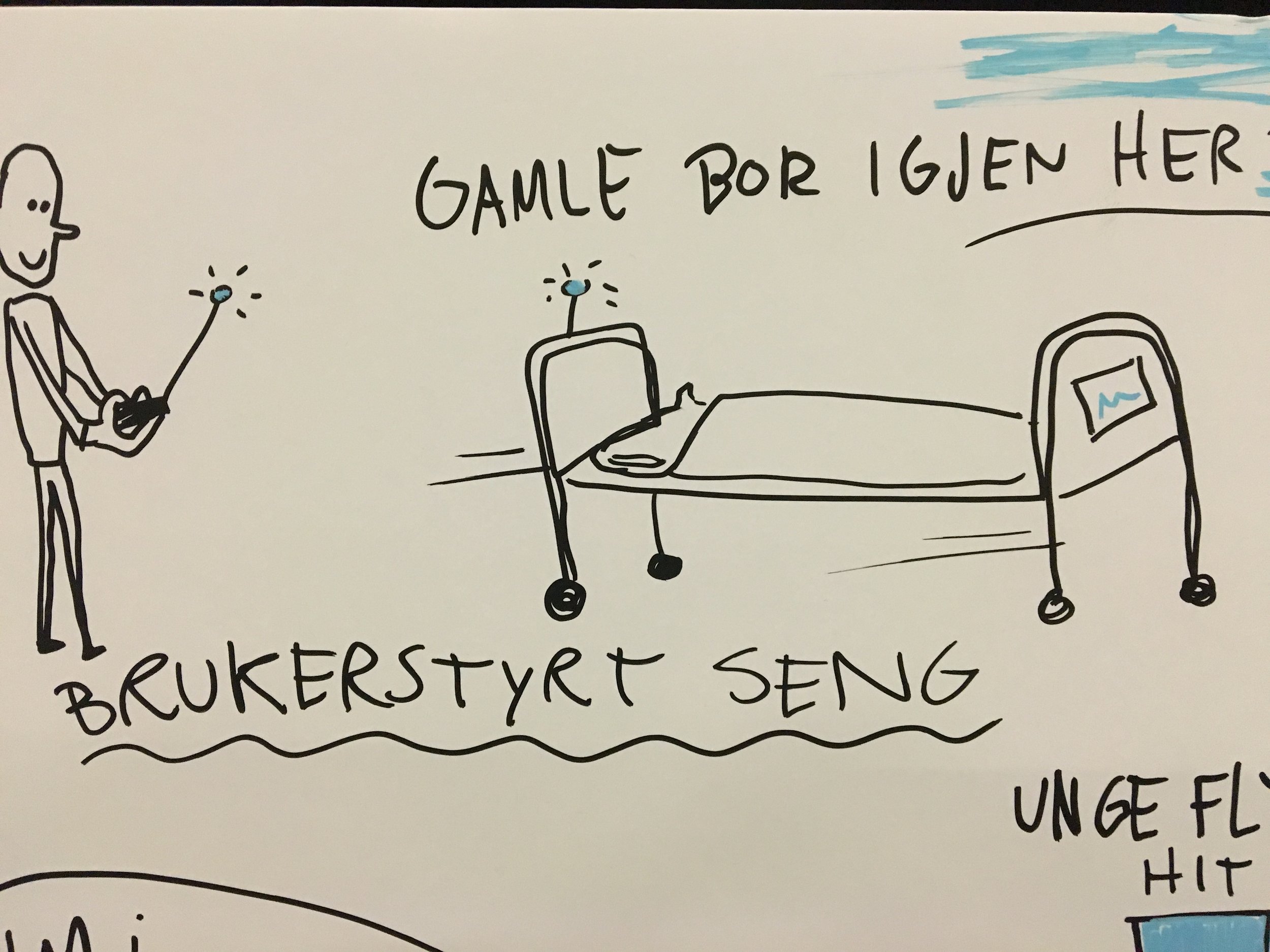 Brukerstyrt seng, slik jeg ser det for meg. 