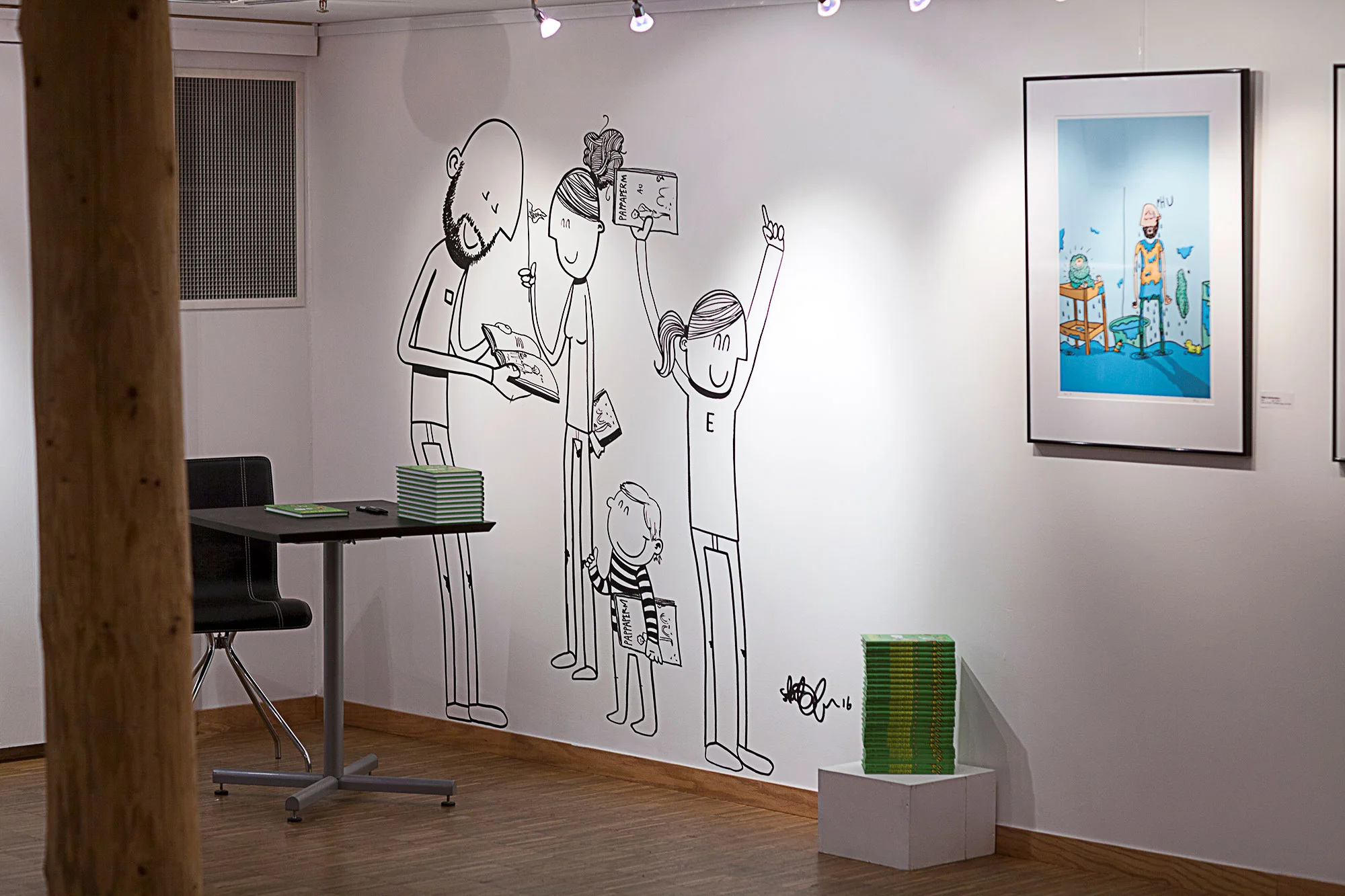 Signeringshjørnet før stormen.