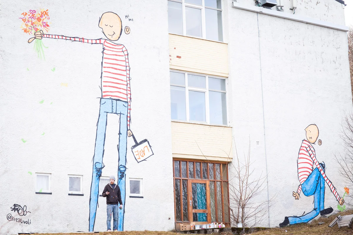 Avskjedshilsen til alle elever som noen gang har gått på Lade skole. Skolen er nå revet.